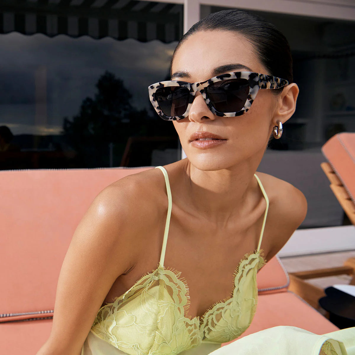 STATUS ANXIETY Mirage Sunglasses - White Tort
