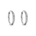 EVER Transition Silver Huggie Earrings 8mm
