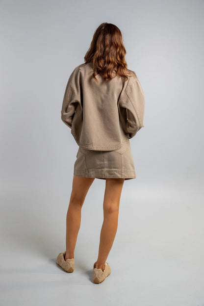 TWOFOLD Clare Denim Jacket - Olive